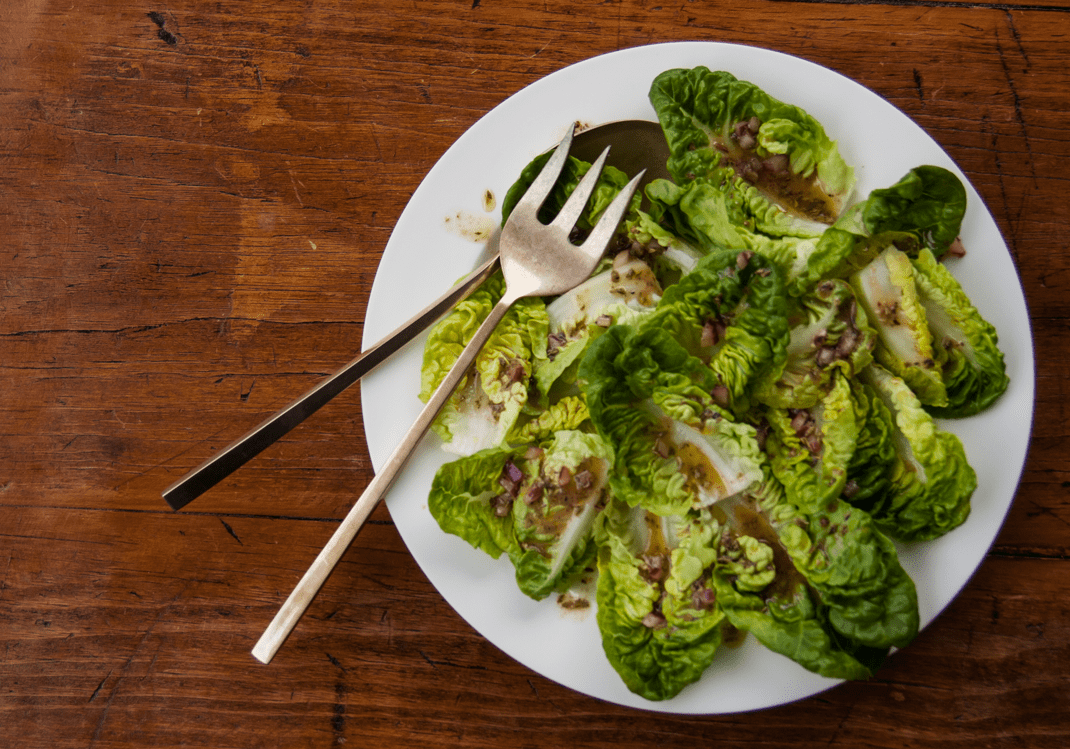Little Gem Salad with Red Wine Vinaigrette
