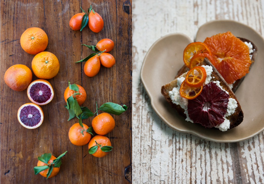 Assorted Citrus | Caramelized Winter Citrus with Ricotta on Toast