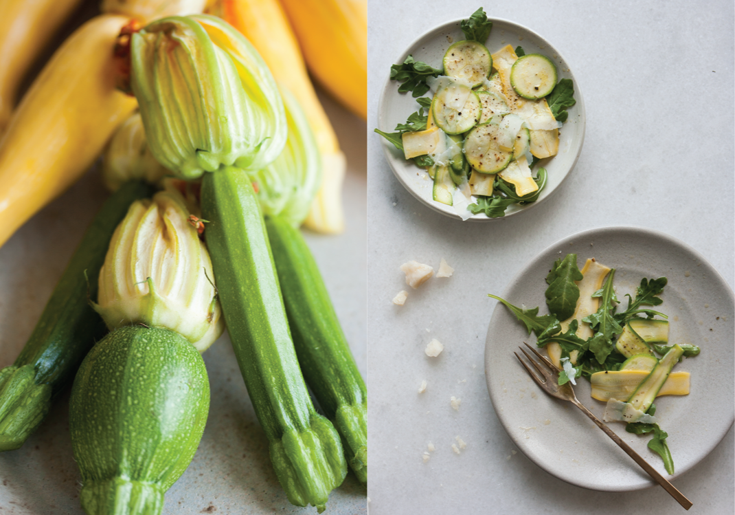Miniature Summer Squash | Shaved Summer Squash Salad
