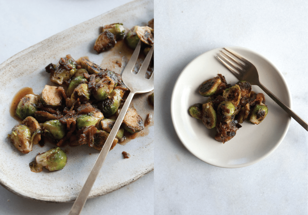 Brussel Sprouts with Bacon and Dates
